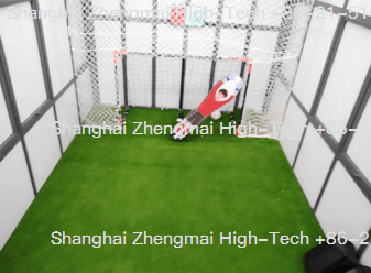 AI goalkeeper robot commercial real estate case, Nanjing Wanda Mall client