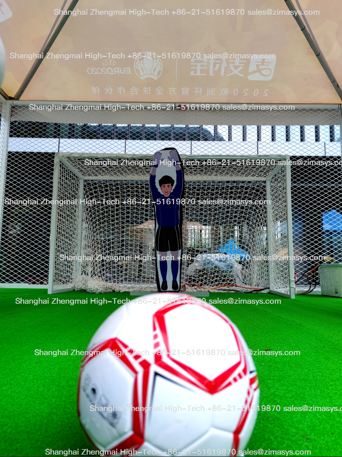 RoboKeeper AI goalkeeper robot corporate event case, Alipay Hangzhou, China