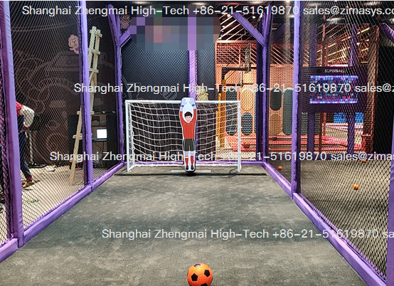 AI goalkeeper robot high-end indoor sports case, Boomboom Space