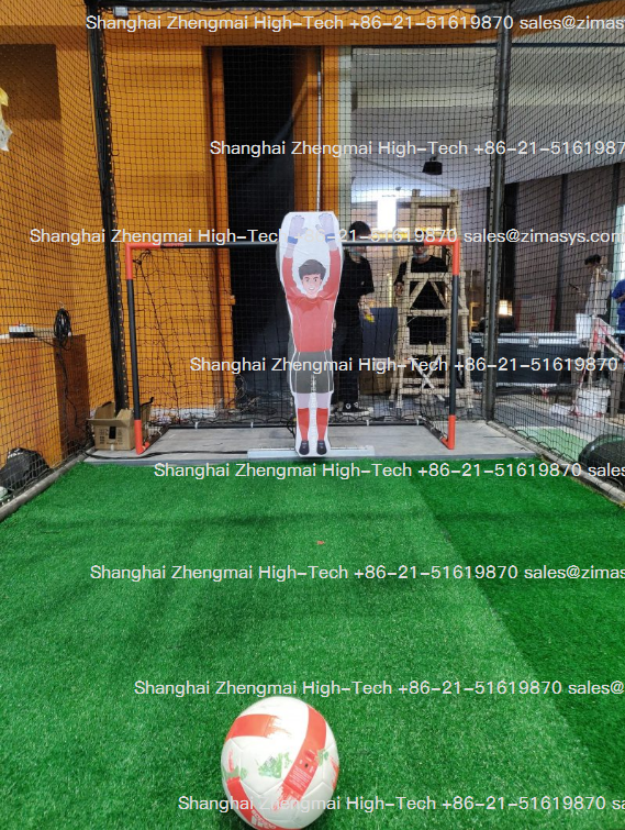 RoboKeeper AI goalkeeper robot high-end indoor sports case, Foshan, Sport Space